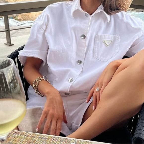 Large gold link bracelet - Picture 1 of 7